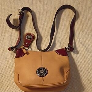 Dooney & Bourke Cream and Brown Crossbody Bag